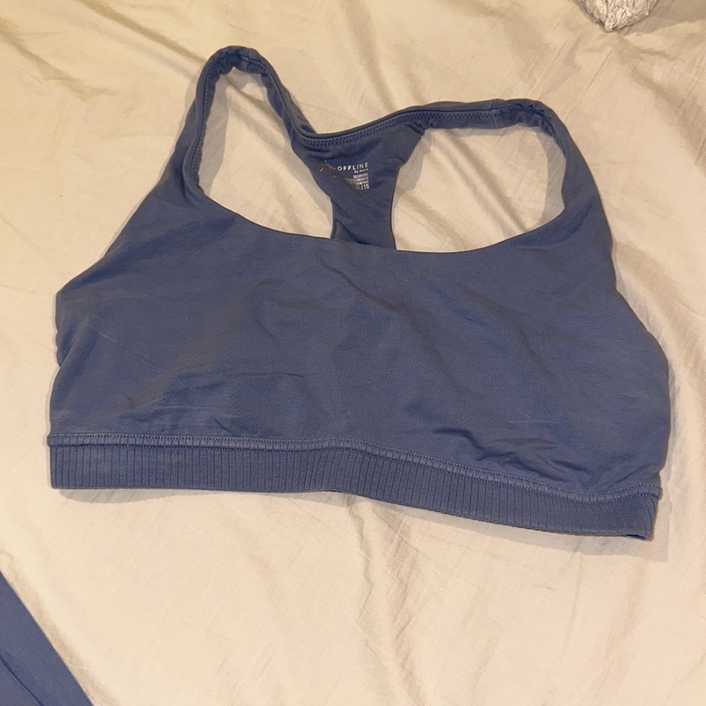 Offline by Aerie OG washed drawstring leggings & sports bra